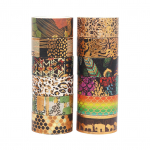 12 rulli Washi teibi komplekt Kuldne foolium Wilderness Style Animal Washi maalriteibid Dekoratiivne liim 12 Rolls