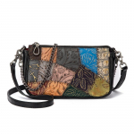 Johnature ehtsast nahast retro naiste kott K&auml;sitsi valmistatud reljeefne v&auml;ike k&auml;ekott Moodsad naturaalsest veisenahast &otilde;lakotid mitmev&auml;rviline