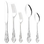 Western roostevabast terasest s&ouml;&ouml;giriistade komplekt nuga magustoidu kahvel lusikad s&ouml;&ouml;gin&otilde;ud matt kuninglikud s&ouml;&ouml;giriistad k&ouml;&ouml;gih&otilde;beda lauan&otilde;ude komplekt h&otilde;be