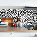 10 tk/komplekt Mustad ja valged k&otilde;vad plaadid P&otilde;randa seinakleebised K&ouml;&ouml;k Vannituba Lauakaunistus Tapeet Koorimispulk PVC Kunstimaaling 10cmX10cmX10pcs