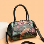 Johnature Retro reljeefne luksuslik k&auml;ekott Mitmek&uuml;lgne mood naiste nahast kott, suure mahutavusega &otilde;la- ja p&otilde;ikkotid must