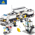 511Pcs City Police Station Command Cars Model Building Blocks Sets Minifigure SWAT Truck Bricks kids Diy Educational Toys