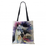 Naiste l&otilde;uendist &otilde;lakott Ostukorv vabaaja toiduk&auml;ekott Prinditud Horse Vintage Suure mahutavusega raamatukott