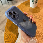 L&ouml;&ouml;gikindel silikoonist kaitseraua l&auml;bipaistev telefoni&uuml;mbris iPhone 11 12 13 Pro Max XR X XS 7 8 Plus SE2 kaamera kaitse l&auml;bipaistev kate For iPhone 13 sinine