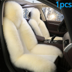 1 tk lambanahast karusnahast auto kate Universaalne villane auto padi auto esiistme kate Auto tarvikud auto auto stiilis auto interj&ouml;&ouml;r j&otilde;ulukink Seat cushion sets of valge