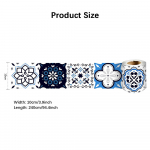 240 cm v&ouml;&ouml;joonega seinakleebis K&ouml;&ouml;k Vannituba WC V&ouml;&ouml;koht Veekindel isekleepuv tapeediga piirdekleebised