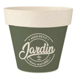 Les Tr&eacute;sors De Lily [A1628] &ndash; Green 'Messages' bambuse istutusmasin (Minu v&auml;ike aed) -  14x12 cm roheline