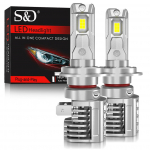 2tk H4 LED esitule pirn 9003 HB2 H7 Led Canbus H8 H11 9005 HB3 9006 HB4 100W 30000LM auto udulamp mootorratta 12V 6500K k&otilde;ik &uuml;hes mini esilatern H11 H8 H9