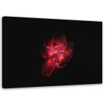 L&otilde;uendiprint Roosa lilleline must taust 60x40 roosa