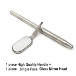 Hambaravi Suu peegel Odontoskoop Suuhooldus Hammaste Puhastus Uuring H&uuml;gieen Klaas Peegel Peegli K&auml;epide 1 set D high handle