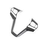 for Isuzu D-Max Dmax 2021 2022 2023 Car Steering wheel decorative sequins Steering Wheel Frame Cover carbon fibre