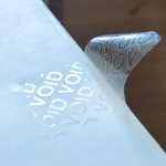 200 tk 2x3cm l&auml;bipaistev VOID vasakpoolse tihenduskleebis karbile avatud ohutus, v&otilde;ltsimist tuvastav eemaldamine, turvalisus, universaalne silt