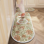 Lilleline k&ouml;&ouml;gimatt Libisemiskindlad k&ouml;&ouml;givaibad Tr&uuml;kitud vaip Uksematt Imav esiku pika ribaga vaibad r&otilde;dumatt Tapise k&ouml;&ouml;k 40x60cm 1pc kollane/beež