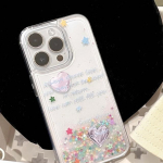 Armas kiirliiva s&auml;delev l&auml;ikiv Blingbling Stars 3D Love Heart Ins p&otilde;rutuskindel telefoni&uuml;mbris iPhone 13 Promax 11 12 14 Pro Max Capa jaoks For iphone 14promax