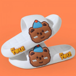 Laste sussid suvised multifilmid dinosaurused, pehme p&otilde;hjaga isased t&uuml;drukud, j&auml;neshai libisemisvastased kingad 15.5 valge