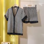 Naiste pidžaamakomplekt Luksuslikud k&otilde;verad, print V-kaelusega magamisriided, l&uuml;hikesed vabaaja kunstsiidist koduriided, 2 tk. XXL must