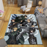 Anime Attack on Titan libisemiskindlad vaibad Suured elutoa vaibad Mugavad vaibad Pehme p&otilde;randamattide vaibad magamistoas 80cm x 120cm