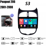 2Din autoraadio Peugeot 206 206CC 206SW 2000-2016 Citroen C2 2004-2008 pleier Android Carplay WIFI GPS Navigation Stereo 2+32GB 2+32GB,B