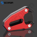 Motorcycle Side Stand Pad Plate For Suzuki SV650 SV650X sv 650x SV 650 SV650 X Kickstand Enlarger Support Extension Pad NO LOGO RED red