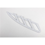Auto tahavaatepeegli korpuse tarvikud Siseukse kausi kaunistusraam Smart 451 Fortwo Window Lift nupupaneelile Caudal fin white