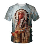 Uued 3D-printidega Indiaanlased Graafilised t-s&auml;rgid Suvemood Isiksus Vintage t-s&auml;rk Huvitav iseloomumuster Meeste t-s&auml;rk Top 3XL