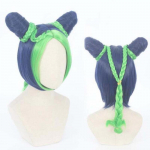 Veider Jojo veider tuuleseiklus kuldne tuuleparukas cosplay jolyne cujoh kujo rohelised punutud kuklid jojo no kimyou bouken 40cm sinine
