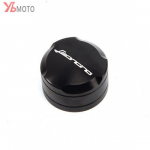 Flash Deals Motorcycle Aluminum Cylinder Front & Rear Fuel Brake Fluid Reservoir Cover Tank Cap For benelli Leoncino 500 Front Grey