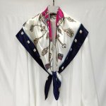 Kvaliteetsed luksuslikud siidist sallid peapael Sallid kaelasall naistele kett siidist sall naiste dekoratiivne sall 90*90cm