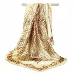 Kvaliteetsed luksuslikud siidist sallid peapael Sallid kaelasall naistele kett siidist sall naiste dekoratiivne sall 90*90cm（tudung-satin）