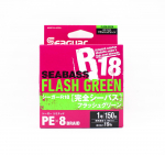 Seaguar PE Line R18 Seabass 150m Suurus 1 19lb Flash Green (8153) roheline