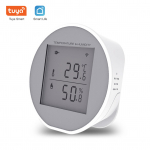 Nutikas WiFi temperatuuriniiskuse monitori juhtmevaba temperatuuri niiskusandur TUYA APP teavitus valge