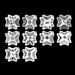 10 TK UUS Ajutine korduvkasutatav mall DIY &scaron;abloonid N&auml;okunsti v&auml;rvi &scaron;abloon kehamaaling