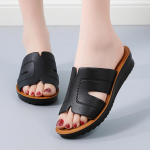 Naiste libisevad sussid Sandaalid &otilde;ues, avatud varbaga vabaaja pruunid sandaalid 35 must