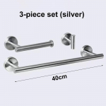 H&otilde;bedane must r&uuml;&uuml; konks k&auml;ter&auml;tikuivatid baaririiuli riiul siidipaberi hoidik roostevabast terasest vannitoa riistvara komplekt puur Tarvikud 3-piece set A