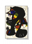 Joan Miro vintage-stiilis kuulus kunstiteos plakat-l&otilde;uendimaal abstraktne akvarell seinakunst moodsa elutoa kodukaunistuseks Cuadros 21x30cm No Frame