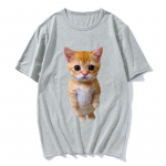 El Gato Meme Sad Crying Cat Munchkin Kitty 3D Print Mehed Naiste Unisex T-s&auml;rk Suvine Suurem&otilde;&otilde;tmelised T-s&auml;rgid Vabaaja moer&otilde;ivad S