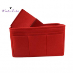 Naiste mitme lahtriga organiseerija vildist eemaldatav kosmeetikatoodete kott Small tumepruun v&auml;rv