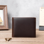 Retrostiilis meeste hullude hobuste nahast krediitkaardi rahakott Juhiluba ID-kaardi kott Slim Fit rahakotid kohv