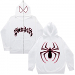 Y2k Naiste Spider Print Hoodies Naiste Hip Hop T&otilde;mblukuga Pikkade Varrukatega Jakk Mantlid S&uuml;gistalvine Harajuku Vaba kapuutsiga kampsun M