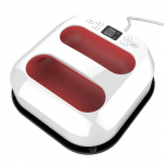 K&auml;eshoitav kuumpressimismasin 9  x9   triikrauapress Kiire kuumenemine, reguleeritav temperatuur ja automaatne taimer punane