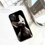 Tattoo Sphinx Cat telefoni&uuml;mbris iPhone'ile Samsung Galaxy Redmi Xiaomi Oppo OnePlus Note SA 7 8 9 10 11 12 13 14 20 21 22 23 53 54 Pro Max Plus Ultra iPhone 6 or 6S