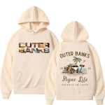 Pogue Life Paradise on Earth Print Pusad Unisex Mood vabaaja fliisist pusad Ameerika telesari Outer Banks 3 OBX Hoodie Unisex 4XL beige