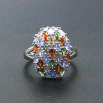 1 tk Moodsad v&auml;rvilised kivist s&otilde;rmused naistele pulmapeo ehted t&uuml;druks&otilde;brale 6