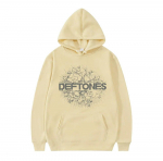 Moodne punk-metal-rokkb&auml;nd Deftones kapuuts, lilleline purskeprintiga dressipluus Unisex naiste vintage vabaaja pullover t&auml;navar&otilde;ivad paarid 2XL