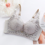 Naiste Mugav Lateksist Pitsist Rinnahoidja Reguleeritav Koguv Push-Up Aluspesu Hingav Traadita Rinnahoidja 70AB must