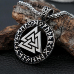 Vintage Skandinaavia amuleti kaelakee ripats Viking Rune &uuml;mmargune kaelakee Meeste P&otilde;hjamaade ehted kingitus paaridele