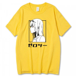 Darling In The Franxx Jaapani Anime T-s&auml;rk Unisex Kawaii Cartoon Zero Two T-s&auml;rk Harajuku Unisex Topid Unisexga Graafilised T-s&auml;rgid Meeste Unisex L