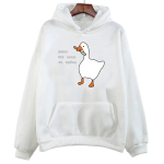 Rahu pole kunagi olnud valik Goose kapuutsid Unisex Korea tr&uuml;kitud y2k esteetiline harajuku Unisex riided Suure tr&uuml;kiga Unisex L