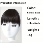 MISS WIG S&uuml;nteetiline must parukas koos tukkidega, juuksepikendustega naturaalne sirge narmastega parukas naistele 14cm