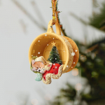 J&otilde;ulukoerte rippuv ornament, kujud, seljakoti amulett, kujuke